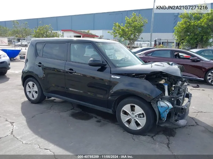 2016 Kia Soul VIN: KNDJN2A21G7271216 Lot: 40785289