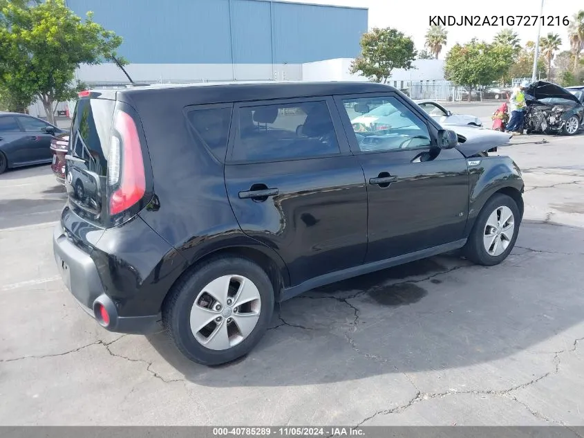 2016 Kia Soul VIN: KNDJN2A21G7271216 Lot: 40785289