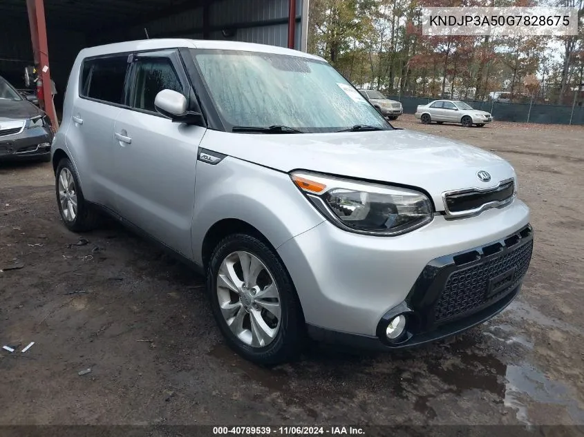 2016 Kia Soul + VIN: KNDJP3A50G7828675 Lot: 40789539