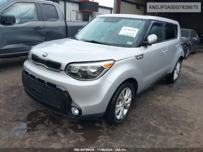 2016 Kia Soul + VIN: KNDJP3A50G7828675 Lot: 40789539