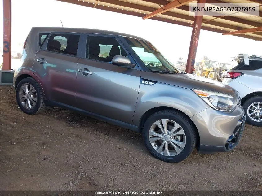 2016 Kia Soul + VIN: KNDJP3A55G7375959 Lot: 40791639