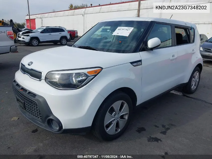 2016 Kia Soul VIN: KNDJN2A23G7348202 Lot: 40797347