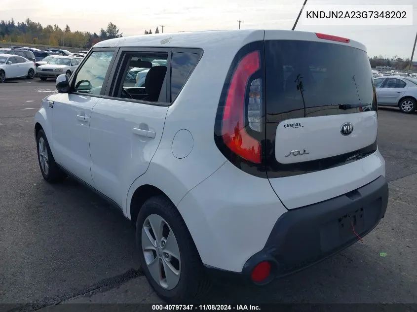 2016 Kia Soul VIN: KNDJN2A23G7348202 Lot: 40797347