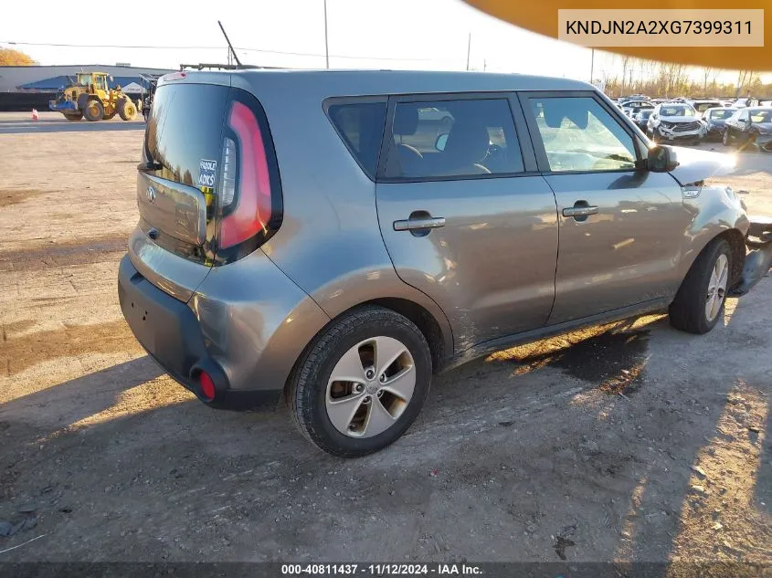 2016 Kia Soul VIN: KNDJN2A2XG7399311 Lot: 40811437