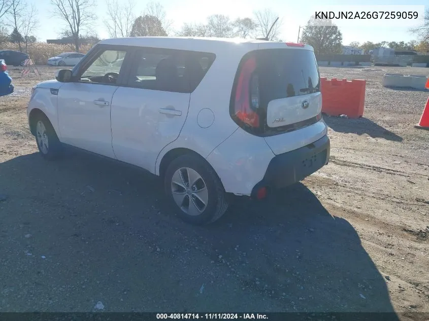 KNDJN2A26G7259059 2016 Kia Soul