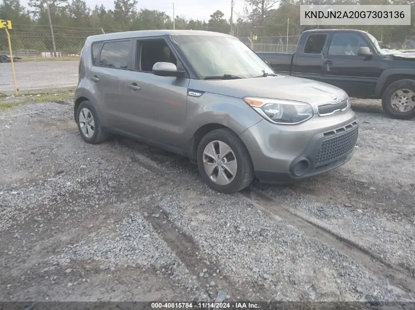 2016 Kia Soul VIN: KNDJN2A20G7303136 Lot: 40815784