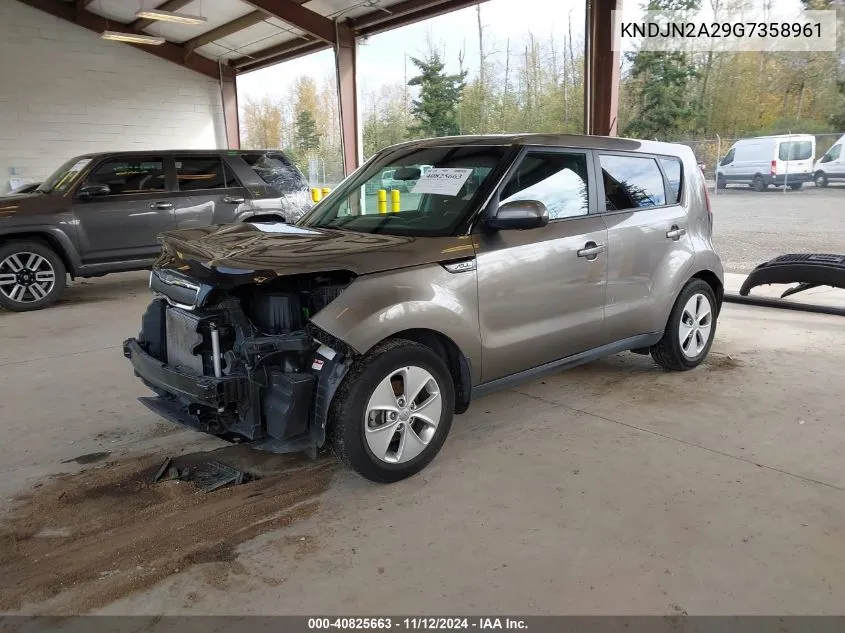 2016 Kia Soul VIN: KNDJN2A29G7358961 Lot: 40825663