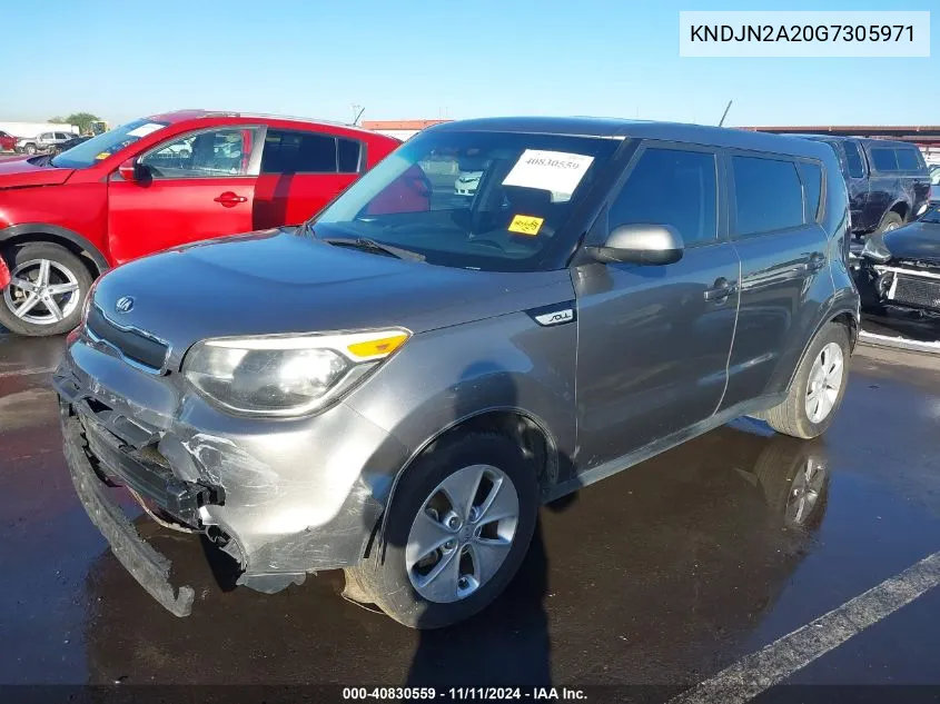 2016 Kia Soul VIN: KNDJN2A20G7305971 Lot: 40830559