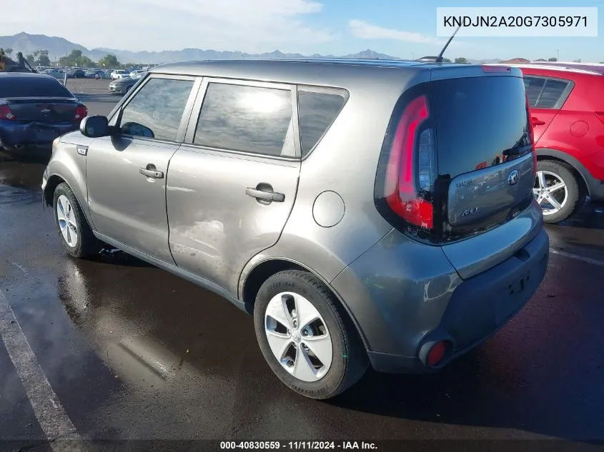 2016 Kia Soul VIN: KNDJN2A20G7305971 Lot: 40830559