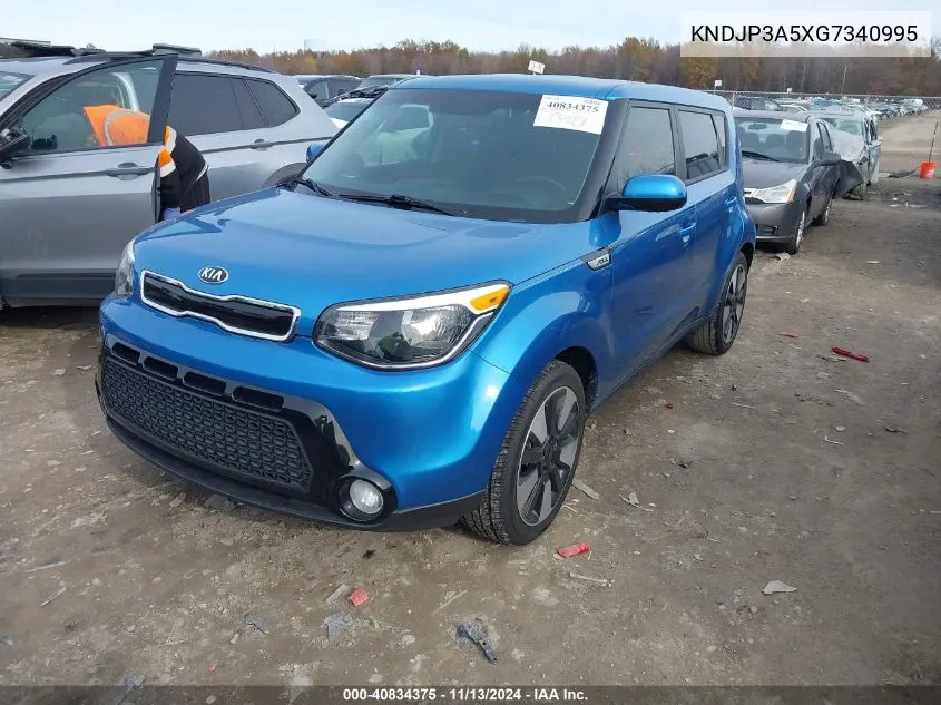 2016 Kia Soul + VIN: KNDJP3A5XG7340995 Lot: 40834375