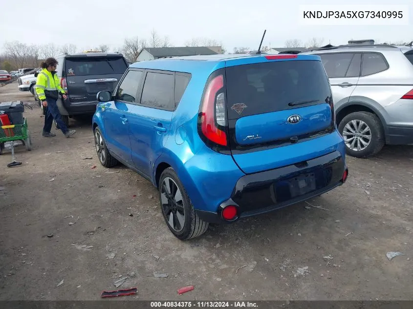 2016 Kia Soul + VIN: KNDJP3A5XG7340995 Lot: 40834375