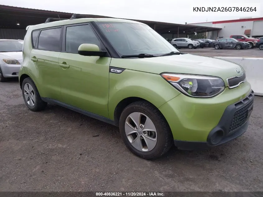 2016 Kia Soul VIN: KNDJN2A26G7846264 Lot: 40836221