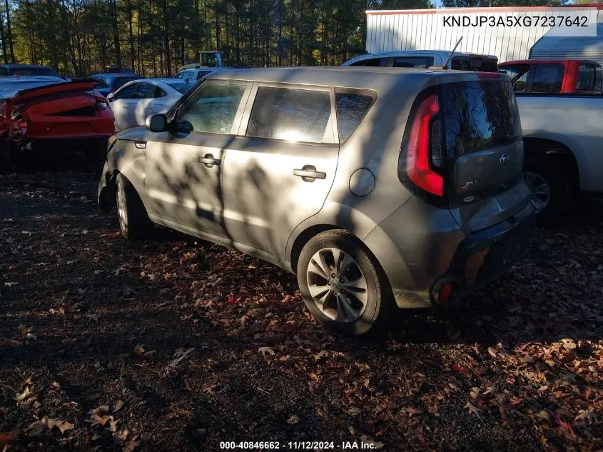 2016 Kia Soul + VIN: KNDJP3A5XG7237642 Lot: 40846662