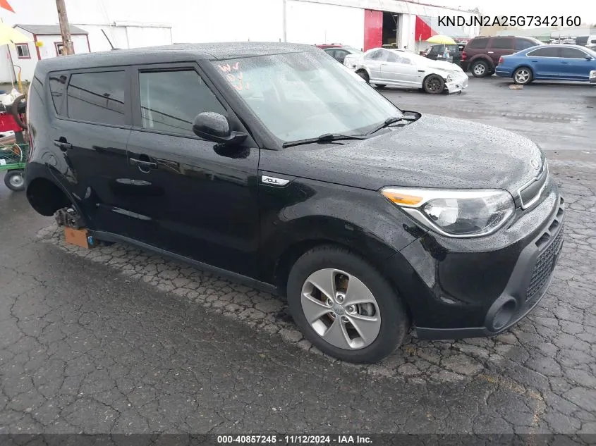 2016 Kia Soul VIN: KNDJN2A25G7342160 Lot: 40857245