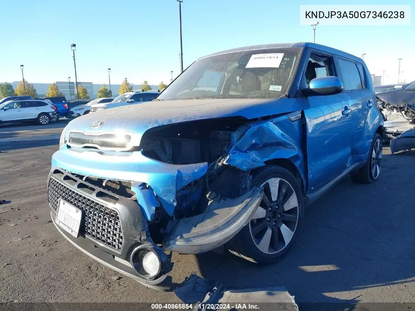 2016 Kia Soul + VIN: KNDJP3A50G7346238 Lot: 40865854