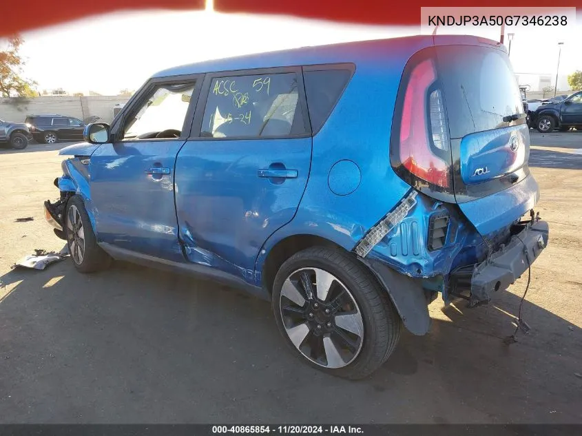 2016 Kia Soul + VIN: KNDJP3A50G7346238 Lot: 40865854