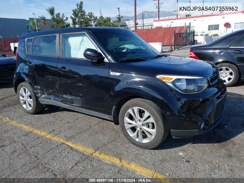 2016 Kia Soul + VIN: KNDJP3A54G7355962 Lot: 40891156