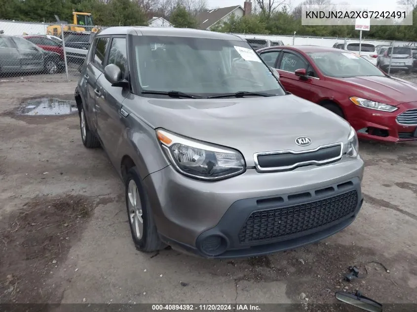 2016 Kia Soul VIN: KNDJN2A2XG7242491 Lot: 40894392