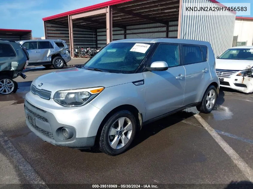 2017 Kia Soul VIN: KNDJN2A29H7456583 Lot: 39518969