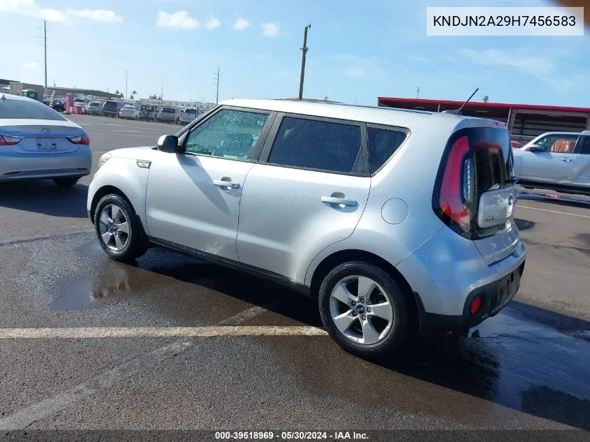 2017 Kia Soul VIN: KNDJN2A29H7456583 Lot: 39518969