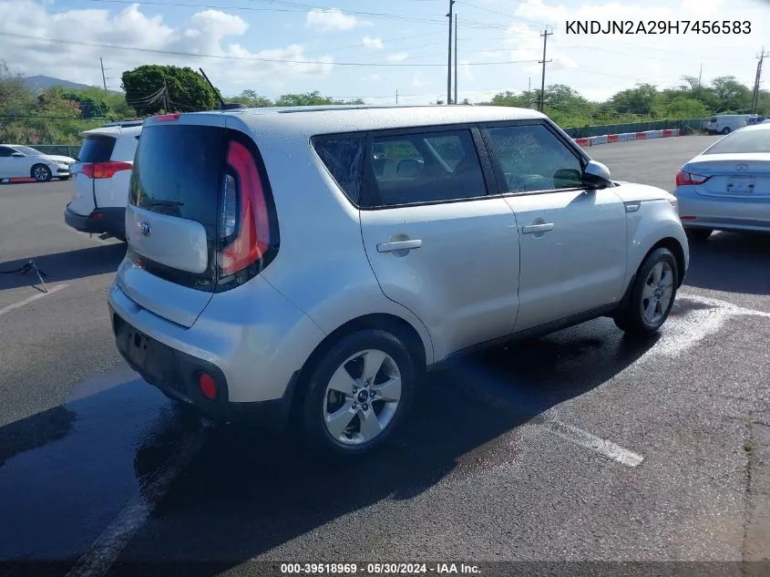 2017 Kia Soul VIN: KNDJN2A29H7456583 Lot: 39518969