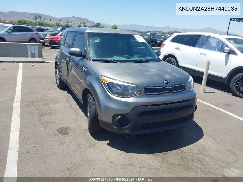 2017 Kia Soul VIN: KNDJN2A28H7440035 Lot: 39527370