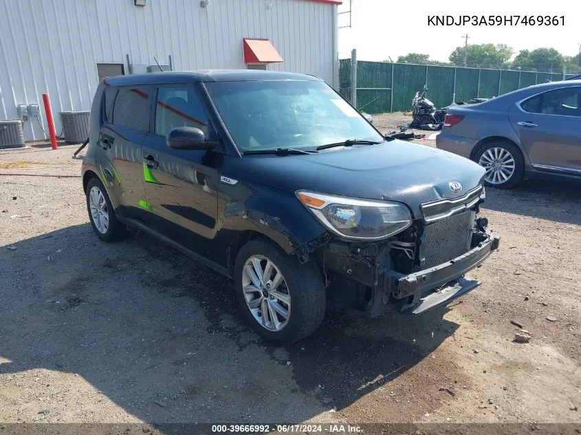 2017 Kia Soul + VIN: KNDJP3A59H7469361 Lot: 39666992