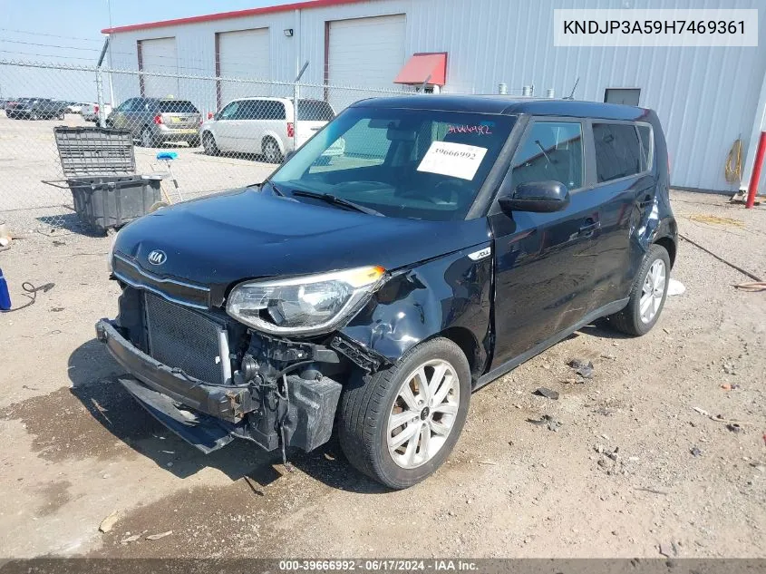 2017 Kia Soul + VIN: KNDJP3A59H7469361 Lot: 39666992