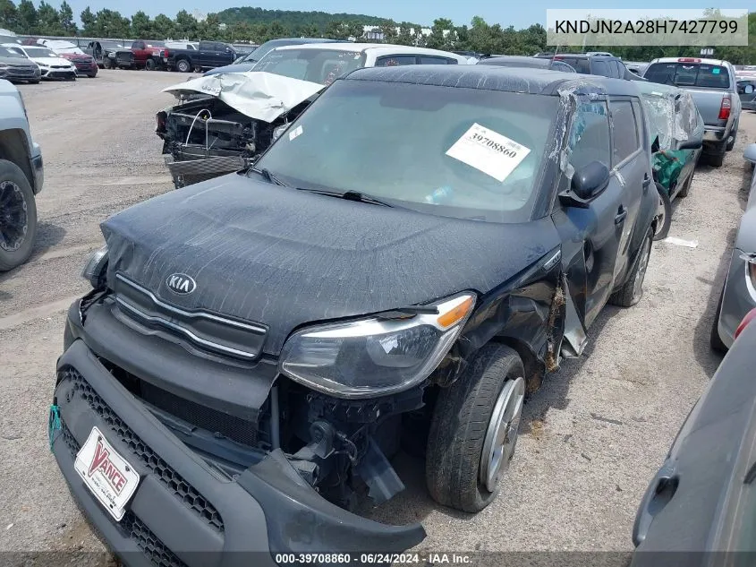 2017 Kia Soul VIN: KNDJN2A28H7427799 Lot: 39708860