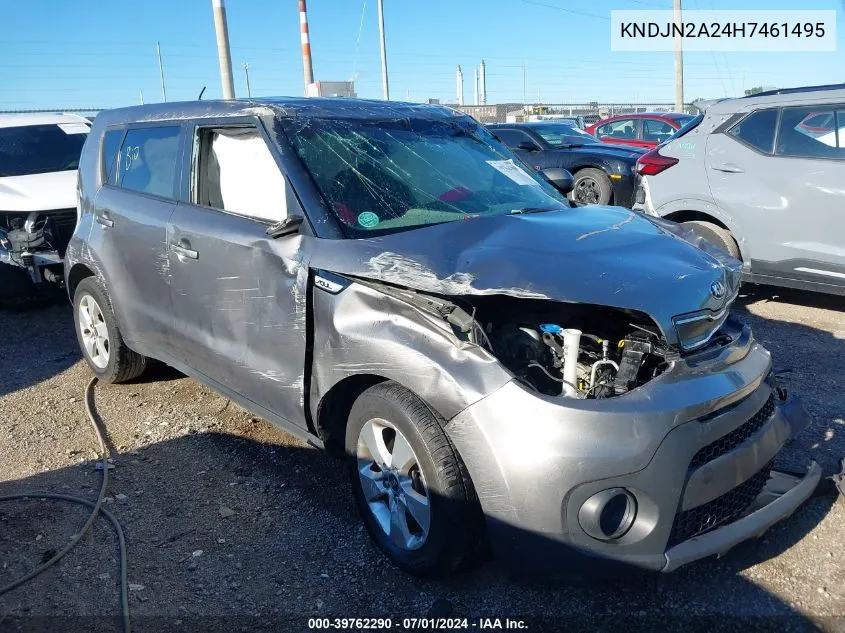 2017 Kia Soul VIN: KNDJN2A24H7461495 Lot: 39762290