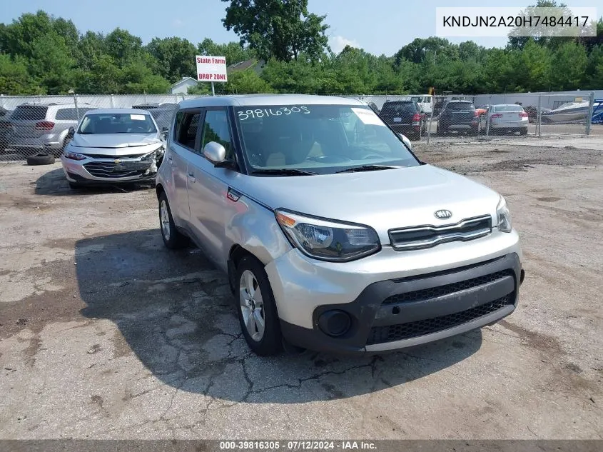 2017 Kia Soul VIN: KNDJN2A20H7484417 Lot: 39816305