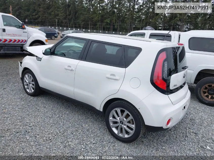 KNDJP3A52H7417991 2017 Kia Soul +