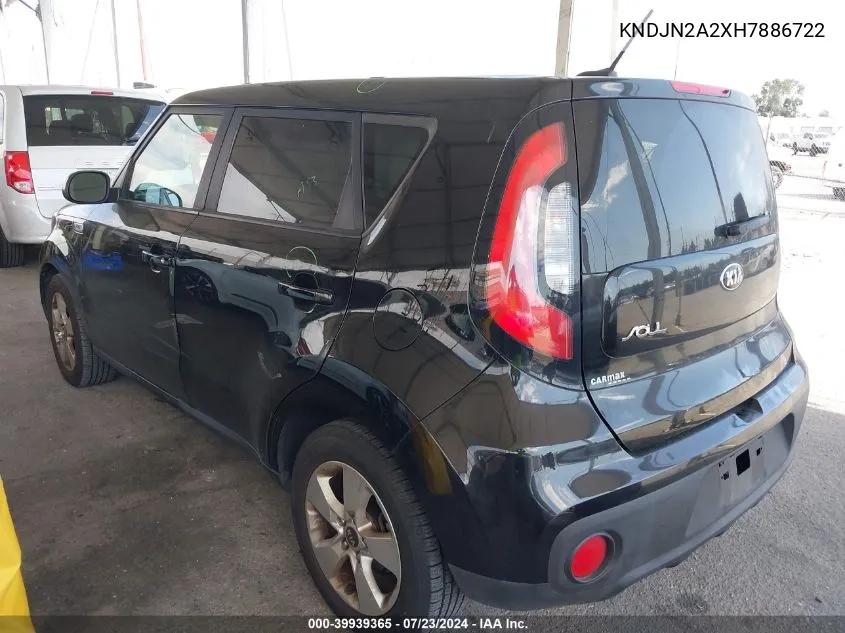 KNDJN2A2XH7886722 2017 Kia Soul