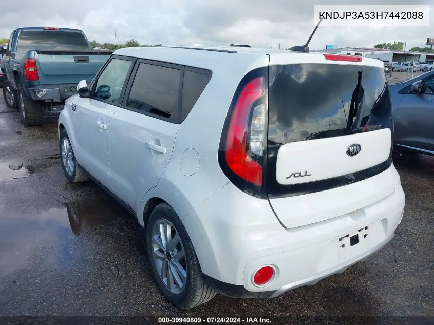 KNDJP3A53H7442088 2017 Kia Soul +