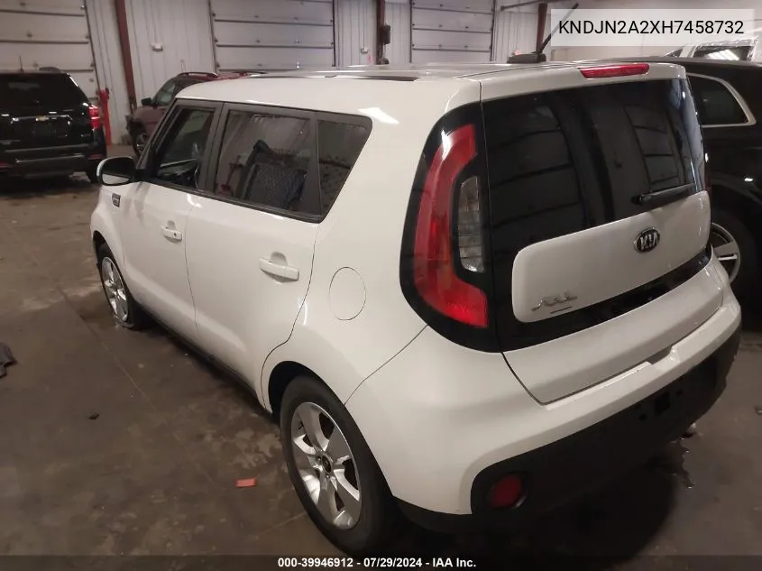 2017 Kia Soul VIN: KNDJN2A2XH7458732 Lot: 39946912