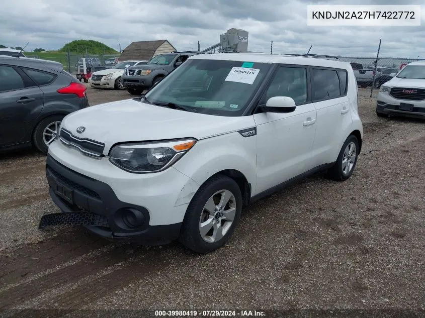 KNDJN2A27H7422772 2017 Kia Soul