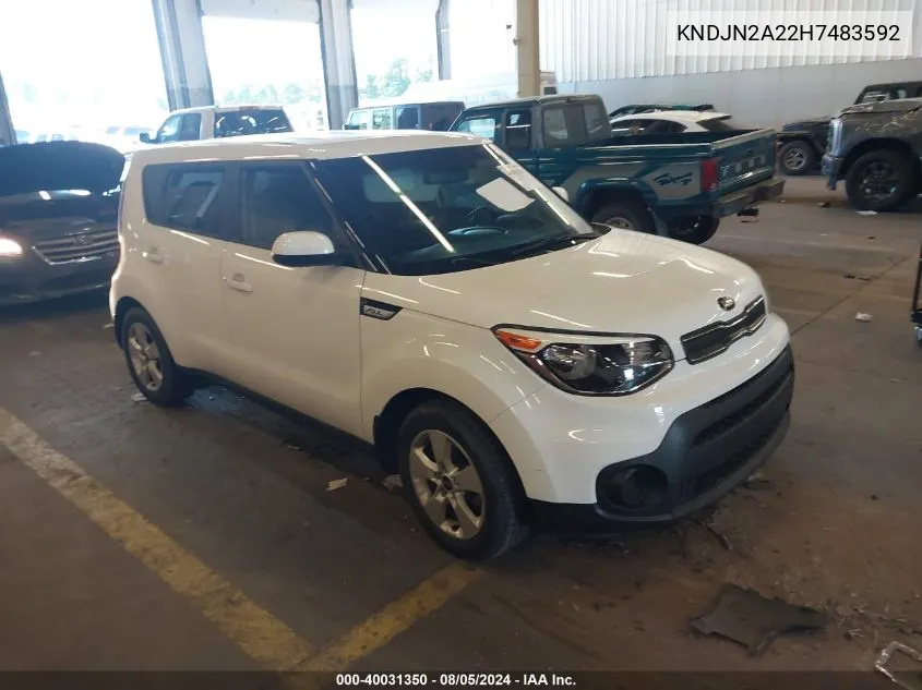 2017 Kia Soul VIN: KNDJN2A22H7483592 Lot: 40031350