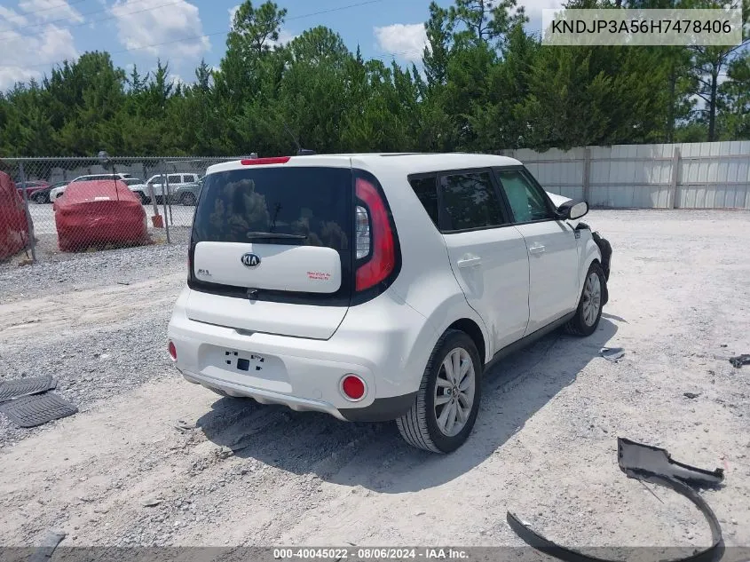 KNDJP3A56H7478406 2017 Kia Soul +