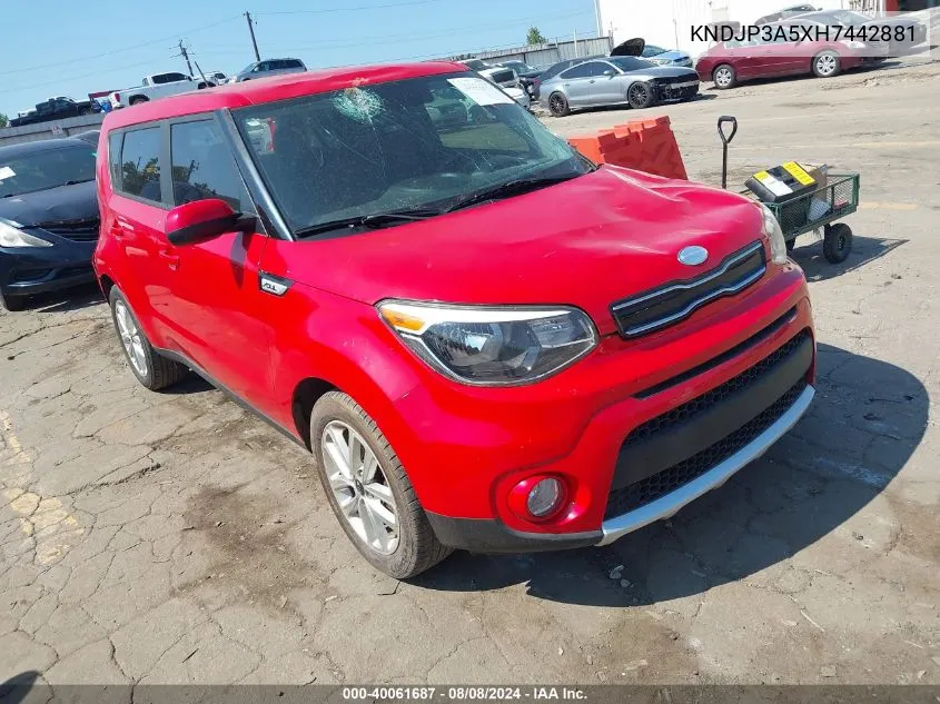 KNDJP3A5XH7442881 2017 Kia Soul +