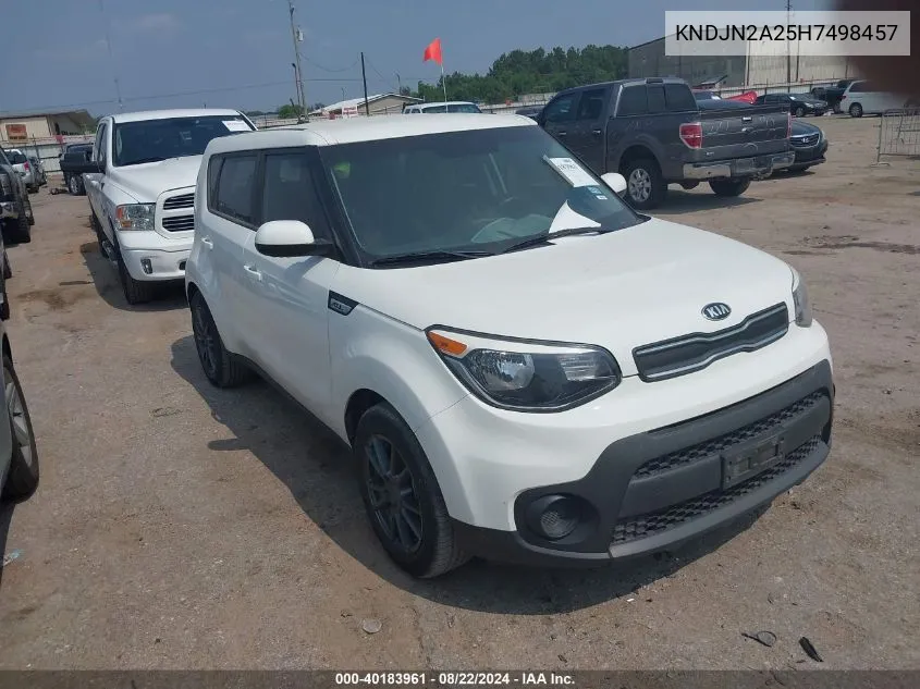 2017 Kia Soul VIN: KNDJN2A25H7498457 Lot: 40183961