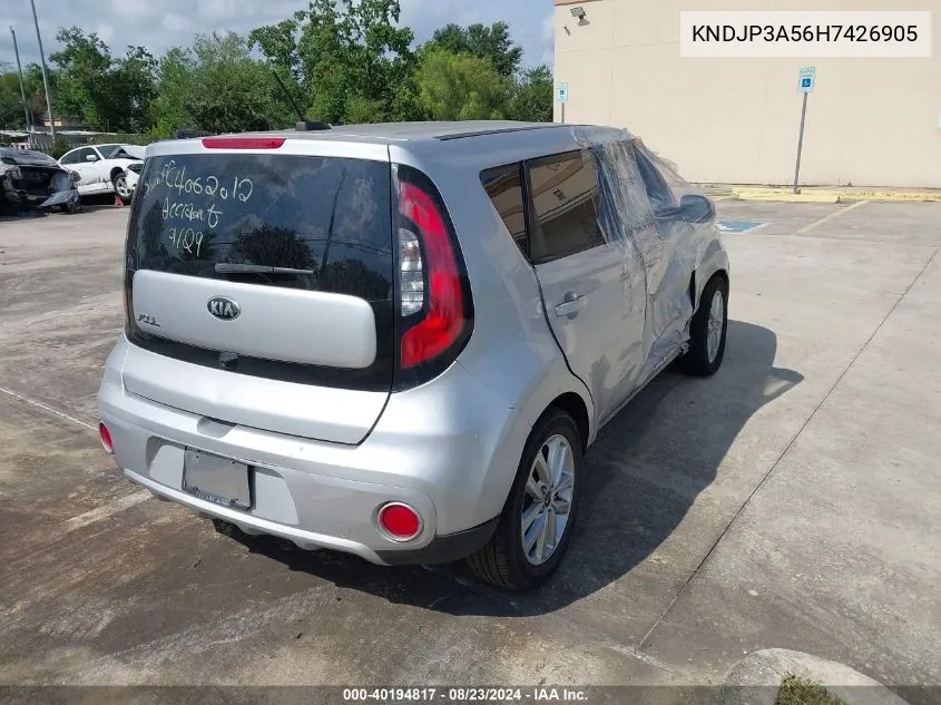 KNDJP3A56H7426905 2017 Kia Soul +