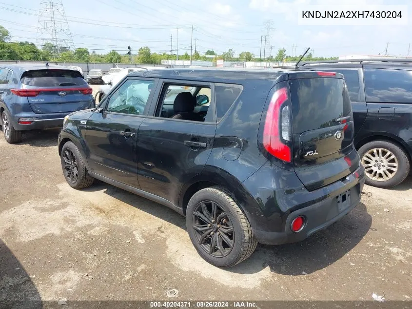 2017 Kia Soul ! VIN: KNDJN2A2XH7430204 Lot: 40204371