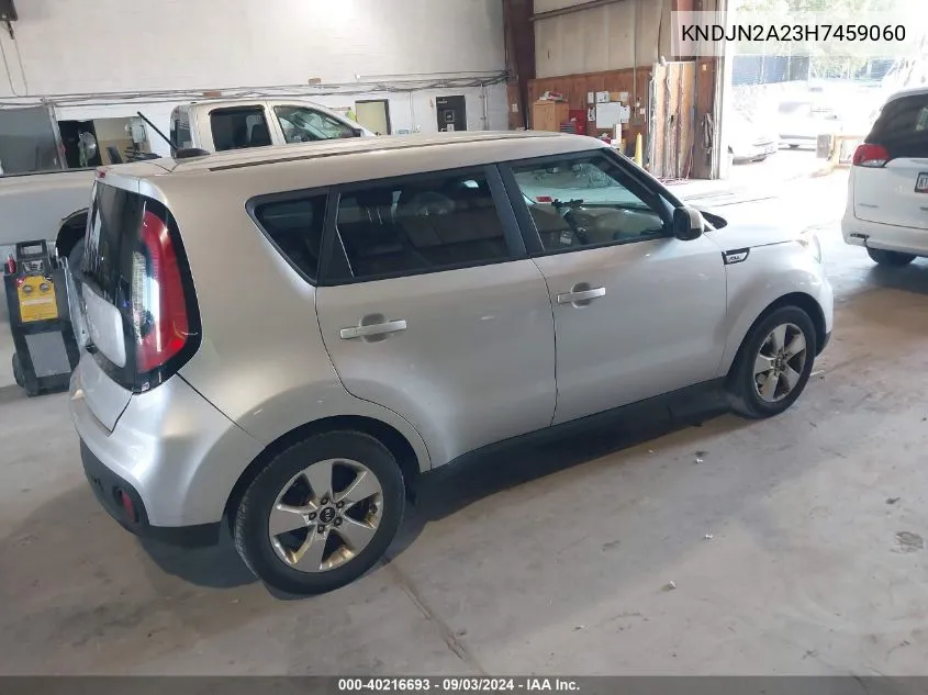 2017 Kia Soul VIN: KNDJN2A23H7459060 Lot: 40216693