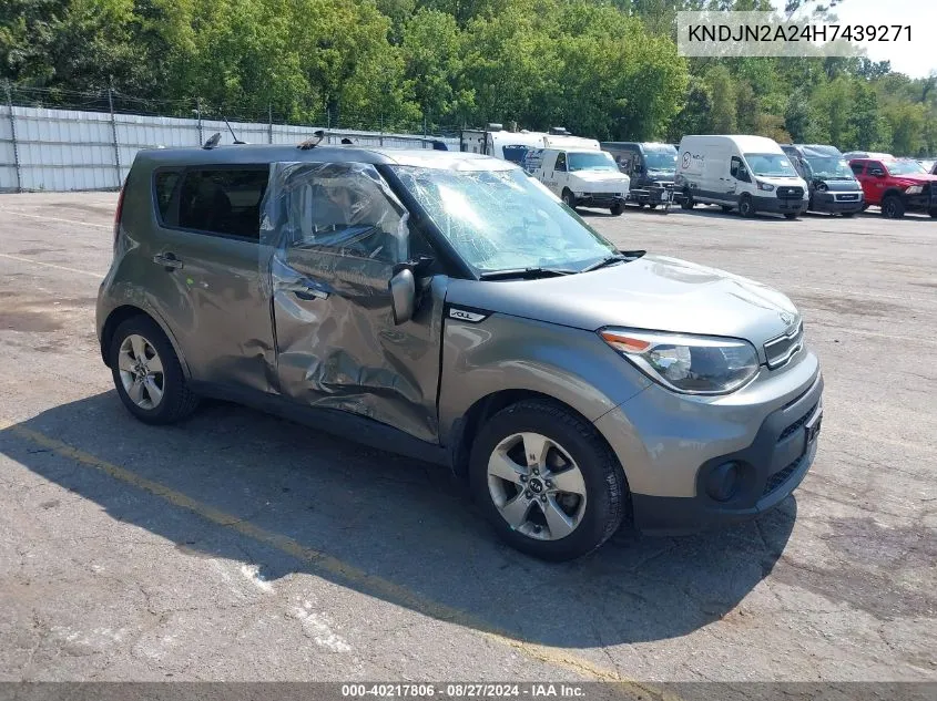 2017 Kia Soul VIN: KNDJN2A24H7439271 Lot: 40217806