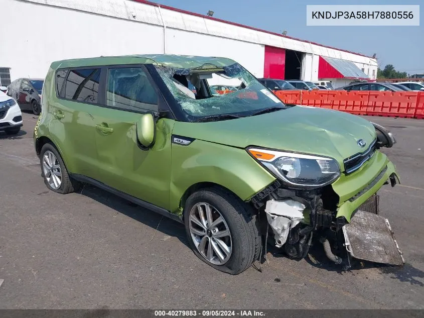 2017 Kia Soul + VIN: KNDJP3A58H7880556 Lot: 40279883