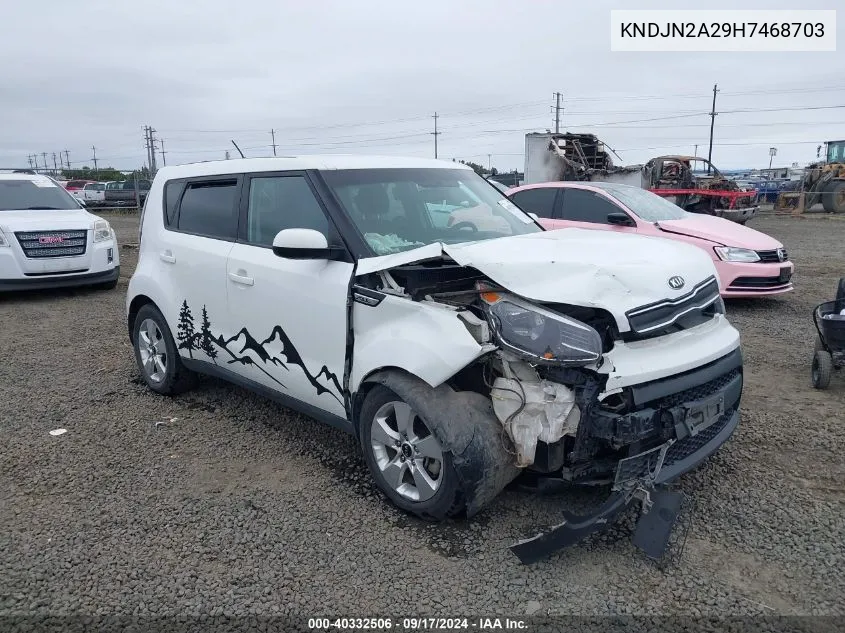 2017 Kia Soul VIN: KNDJN2A29H7468703 Lot: 40332506