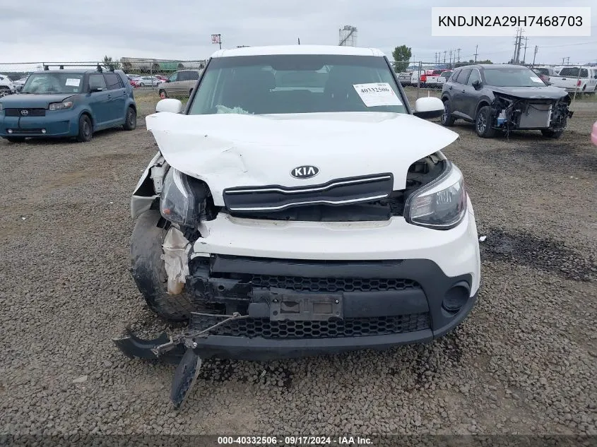 2017 Kia Soul VIN: KNDJN2A29H7468703 Lot: 40332506