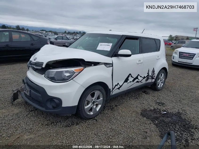 2017 Kia Soul VIN: KNDJN2A29H7468703 Lot: 40332506