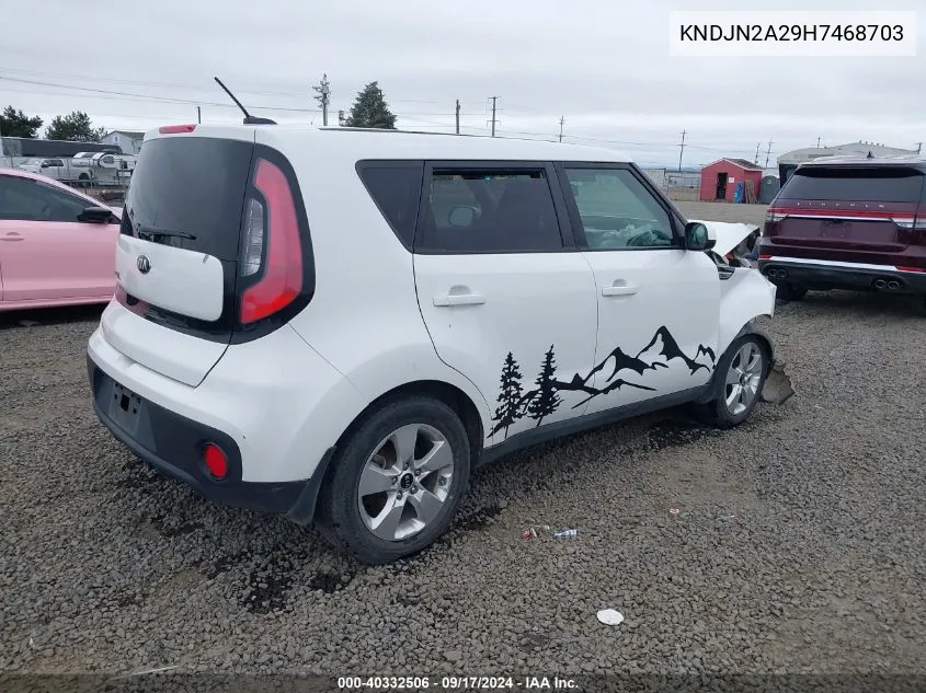 2017 Kia Soul VIN: KNDJN2A29H7468703 Lot: 40332506