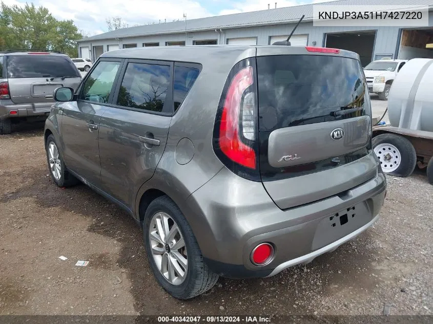 KNDJP3A51H7427220 2017 Kia Soul +